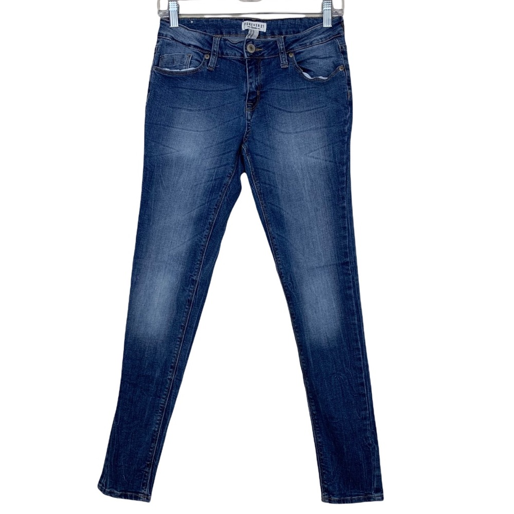 Forever 21 Stretchy Jegging Midrise Medium Wash Skinny Jeans Size US 26